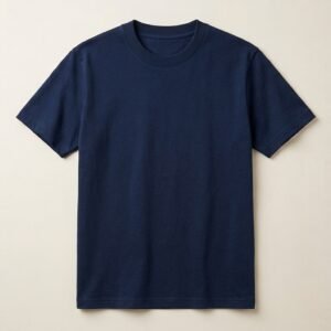 Heavyweight Crew Neck T-Shirt (Navy Blue)