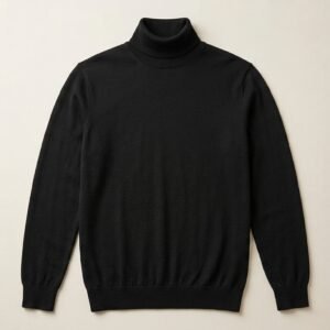 Merino Wool Turtle Neck (Black)