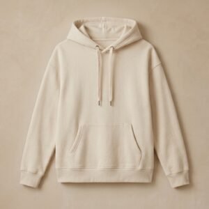 Oversized Fleece Hoodie (Oatmeal)