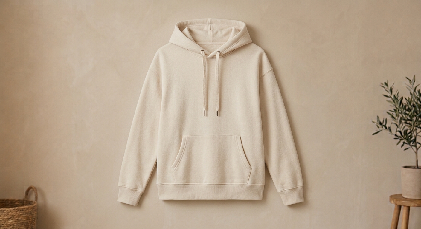 Oversized Fleece Hoodie (Oatmeal)